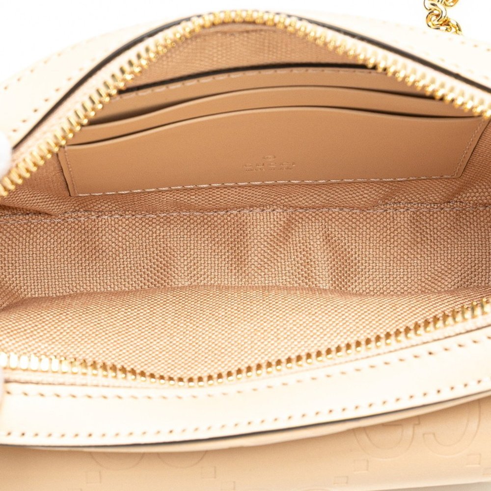 GUCCI Cream Leather Shoulder Bag - Picture 8 of 10